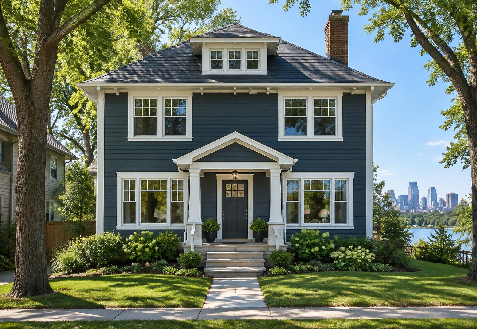 Freshly painted Minneapolis home